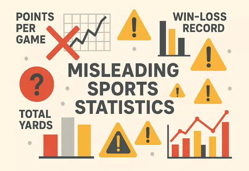Surface Level Statistics Infographic showing problems with surface-level betting statistics like points per game and win-loss records